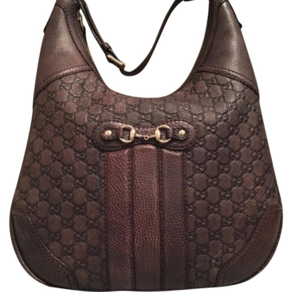 Gucci Authentic Gucci Catherine Brown Leather Hobo